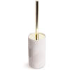 Afbeelding van Toiletborstel met houder - mat beige/goud - Ø9,5 x 35,5 cm - hars en metaal [BW3022D] - 7218 693c 442f a58d