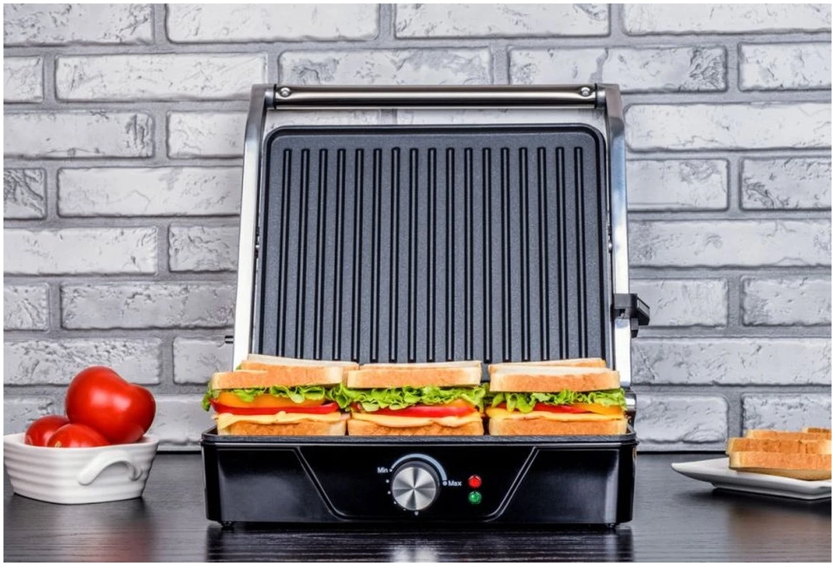 Afbeelding van Eldom GK170 Contactgrill – 2000W RVS – Dubbele Grillfunctie – 30x25 cm – Antiaanbak /