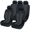 Afbeelding van Universele stoelhoezen auto - PREMIUM - Zwart/Grijs- Stoelhoes voor in de auto - Complete set -