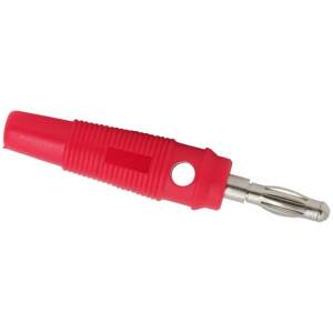 Afbeelding van 10x Bananenstekker 4 mm Rood – Rubberized Banana Plug – Luidspreker Connector voor Kabel tot 3 mm - 10