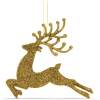 Afbeelding van Kerstboomversiering - glitter rendier - 12 cm - rood / goud / zilver - 4 stuks / verpakking 1 Stuks [58680] -