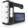 Afbeelding van Solar COB LED Zaklamp - 1000 Lumen - Werklichtfunctie - 1200mAh Oplaadbaar - XPE + COB LED - MicroUSB &