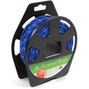 Afbeelding van Polypropyleen touw 4 mm 20 m rood/blauw braided hoog draagvermogen huishoudelijk klimmen zeilen [56325A] -