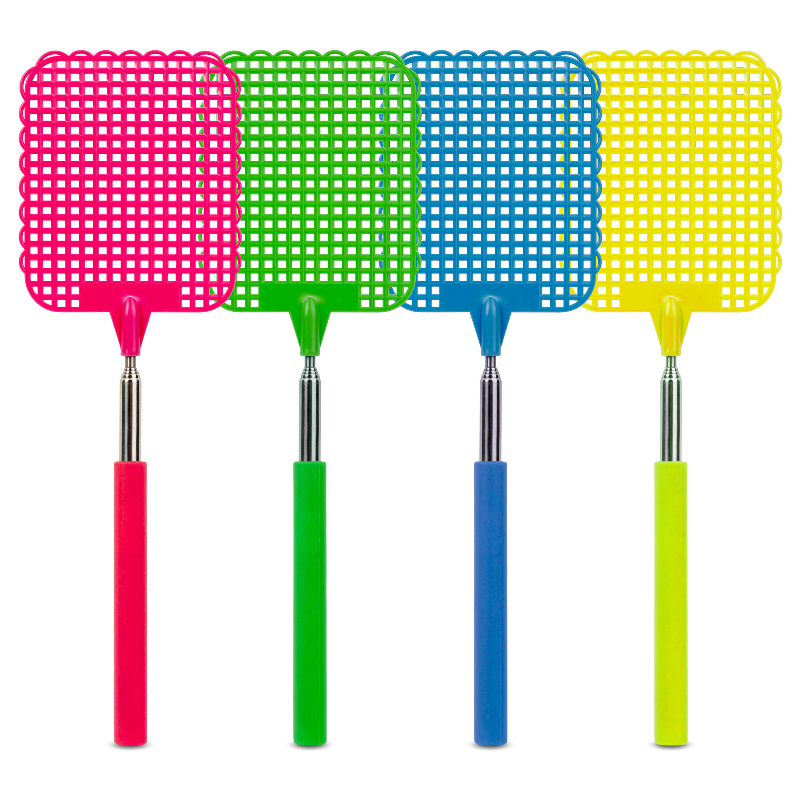 Afbeelding van Uitschuifbare Vliegenmepper – Telescopisch Metalen Handvat – Compact En Inschuifbaar – Lengte 25 Tot 72