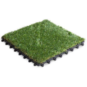 Afbeelding van Klikbare kunstgras tegels 30x30 cm - 11 stuks per set, UV-bestendig, voor terras & balkon (1 m²) [11547]
