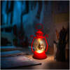 Afbeelding van Kerst Lantaarn Met LED Verlichting – Sneeuwman Design – Warm Wit Flikkerend Licht – Batterijgevoed Met