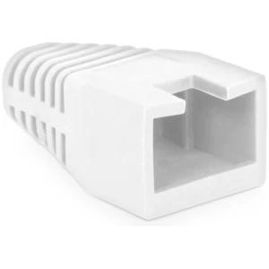 Afbeelding van 100x RJ45 Trekontlasting Wit – Kabelbescherming voor 8P8C UTP/FTP – Netwerkkabel Strain Relief – Rubber