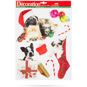 Afbeelding van Kerst raamstickerset - huisdieren, glitter - 2 soorten 1 Stuks [58634] - 7e59 5b73 40aa bf61 1e2f4c129169