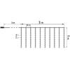 Afbeelding van Lichtgordijn - 100 koelwitte microLED's - 3 x 1 m - 230V - met afstandsbediening 1 Stuks [58904B] - 7f8f