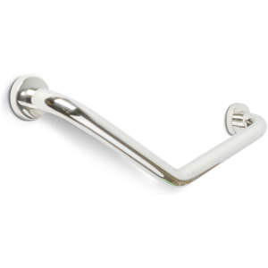 Afbeelding van Bewello - Badkamer Steunbeugel 45° Hoek – Wandmontage – RVS Chroom – 25 + 25 cm – Max. 200 kg 1