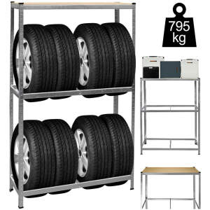 Afbeelding van Bandenrek - Metaal - 180 x 120 x 40 cm 1 Stuks [10843] - 8544 24c2 4f0c a70f 3587afed4aeb