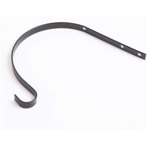 Afbeelding van Muurhaak voor bloempotten - metalen ophangbeugel zwart, max. 4,5 kg, 15 cm incl. schroeven [11481] - 876e