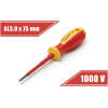 Afbeelding van Platte Geïsoleerde Schroevendraaier 3,0 x 75 mm - 1000V, Magnetische Platte Kop [10560] - 87f2 c52e 4d11