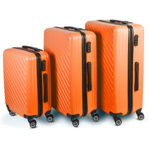 Afbeelding van 3-delige hardcase kofferset - oranje - 2x groot, 1x klein (76+72+55 cm) 1 Stuks [BW3044] - 897a de8e 4ac5