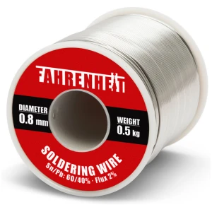 Afbeelding van Professioneel Soldeertin op Rol soldeerdraad Sn60/Pb40 - 0,8 mm, 0,5 kg, 2% flux voor fijn en duurzaam