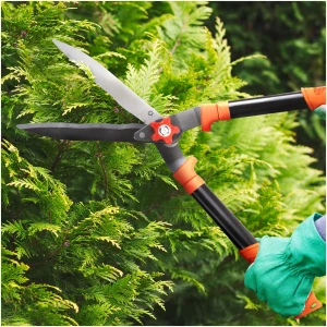 Afbeelding van Heggenschaar 200 mm - ergonomische buxusschaar met stalen messen en antisliphandvat [11283B] - 8b68 fd89 4492