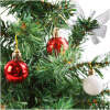 Afbeelding van Kerstboomdecoratieset met 15 kerstballen (Ø3 cm) - rood/wit - lichtgewicht plastic ornamenten [58789] - 8f5d