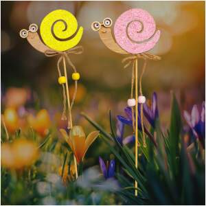 Afbeelding van Paaldecoratie - slak - 2 soorten - 32,5 cm 1 Stuks [CMK-6241] - 9075 2206 4ba0 88e1 56e76f2769d0 1