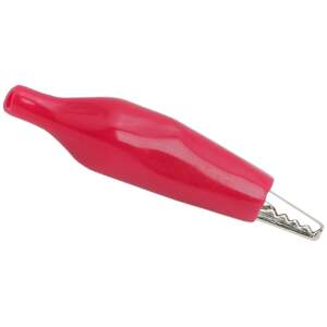 Afbeelding van 10x Krokodillenklem Rood – Middelgroot 5A – Geïsoleerde Crocodile Clip voor Testen & Elektronica (35