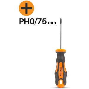 Afbeelding van Kruiskopschroevendraaier PH0 - 75 mm - Chroom-Vanadium - Ergonomisch Handvat [10522] - 9194 d128 4dca a45c