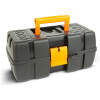Afbeelding van Opvouwbare Gereedschapskoffer LEEG met lade - dubbele lade - kunststof - 31 x 18 x 14 cm 1 Stuks [11011A] -