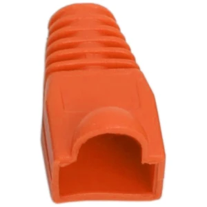 Afbeelding van 100x RJ45 Snagless Trekontlasting Oranje – Kabelbescherming voor Cat5 / Cat5e / Cat6 UTP – Netwerkkabel