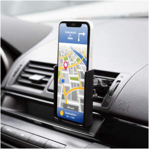 Afbeelding van Telefoonhouder voor auto - Bevestiging aan ventilatierooster - Automatische breedte-instelling (65-80 mm) -