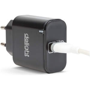 Afbeelding van USB-oplader 5V 2,1A - compacte netstroomadapter - snelle oplader voor telefoon, tablet & accessoires -