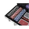 Afbeelding van Poker Set in Aluminium Koffer - 300 Chips, 2 Kaartspellen, Dobbelstenen - Inclusief Sleutel & Dealer Chip
