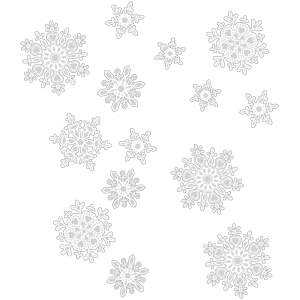 Afbeelding van Kerst raamdecoratieset met ijskristallen - papier, wit 1 Stuks [58743] - 9860 72cd 40e5 95f9 492408d1bd99