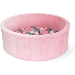 Afbeelding van Roze Ballenbak voor Kinderen - Ø 90 cm - Zachte Schuimwanden - Wasbare Hoes - Ontwikkelingsspeelgoed vanaf 1
