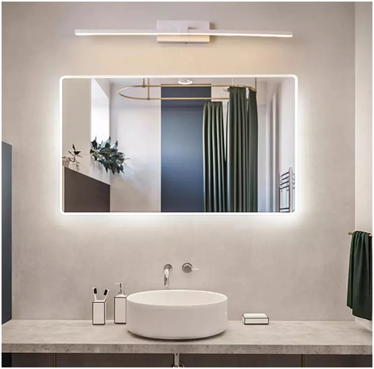 Afbeelding van Spiegelverlichting - Badkamerlamp - Spiegel Verlichting - Led Verlichting - Spiegellamp - Badkamer