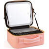 Afbeelding van Make-up Tas met Ingebouwde Spiegel - Zwart - Compacte Toilettas voor Reizen of Dagelijks Gebruik - 1 Stuks
