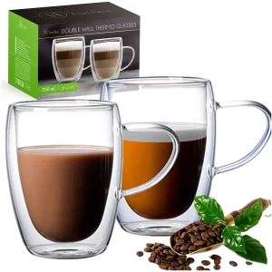 Afbeelding van Vog&Arths - Dubbelwandige Glazen - Theeglazen - 350 ml - 2 stuks - Latte Macchiato / Cappucino Glazen -