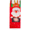 Afbeelding van Kerst drankfleshouder met lint - Kerstman - polyester - 32 x 12,5 cm 1 Stuks [58727A] - a190 f137 4a80 967a