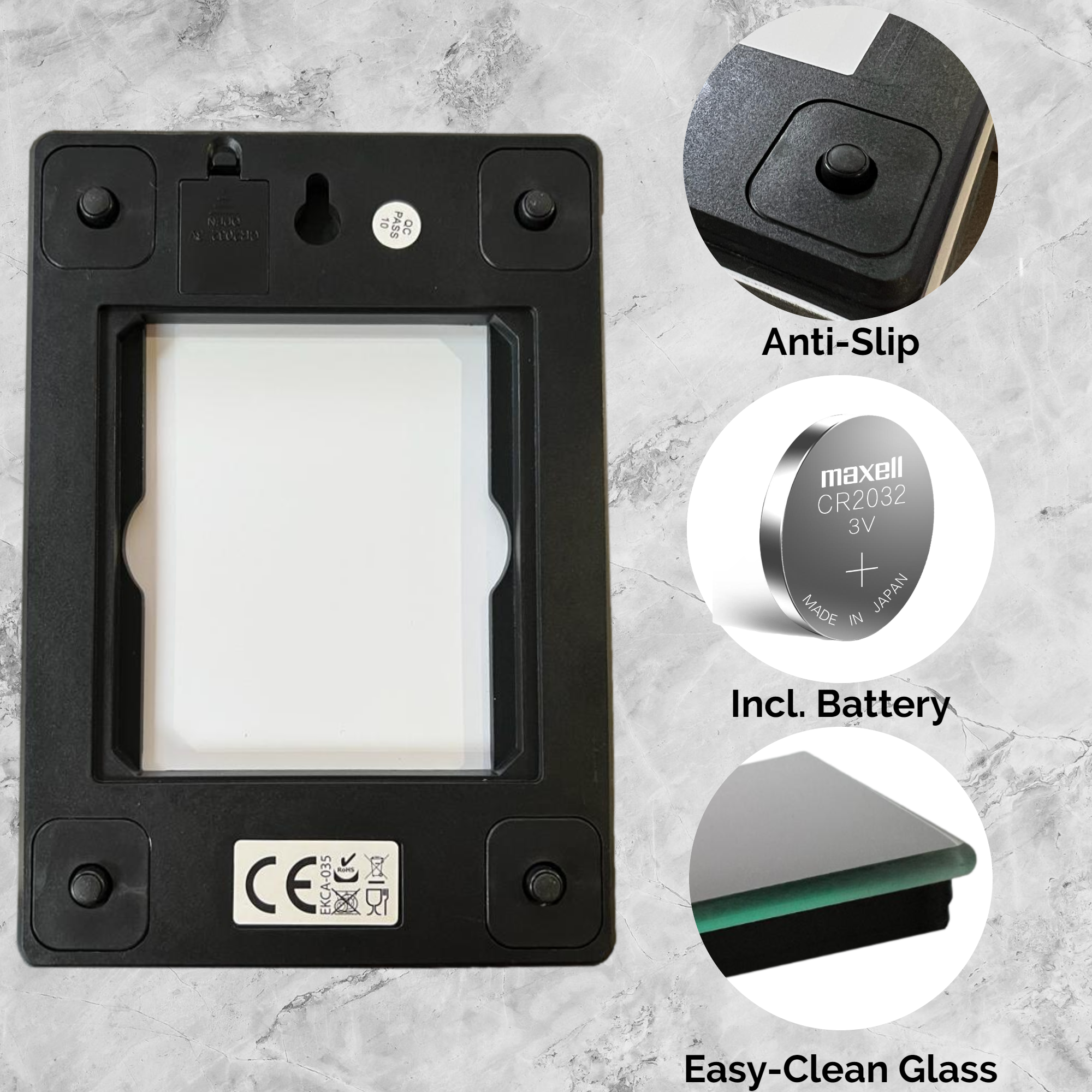 Afbeelding van Vog&Arths - Digitale Precisie Keukenweegschaal – Weegschaal Keuken - 1gr -5kg -Tarra Functie - Wit -