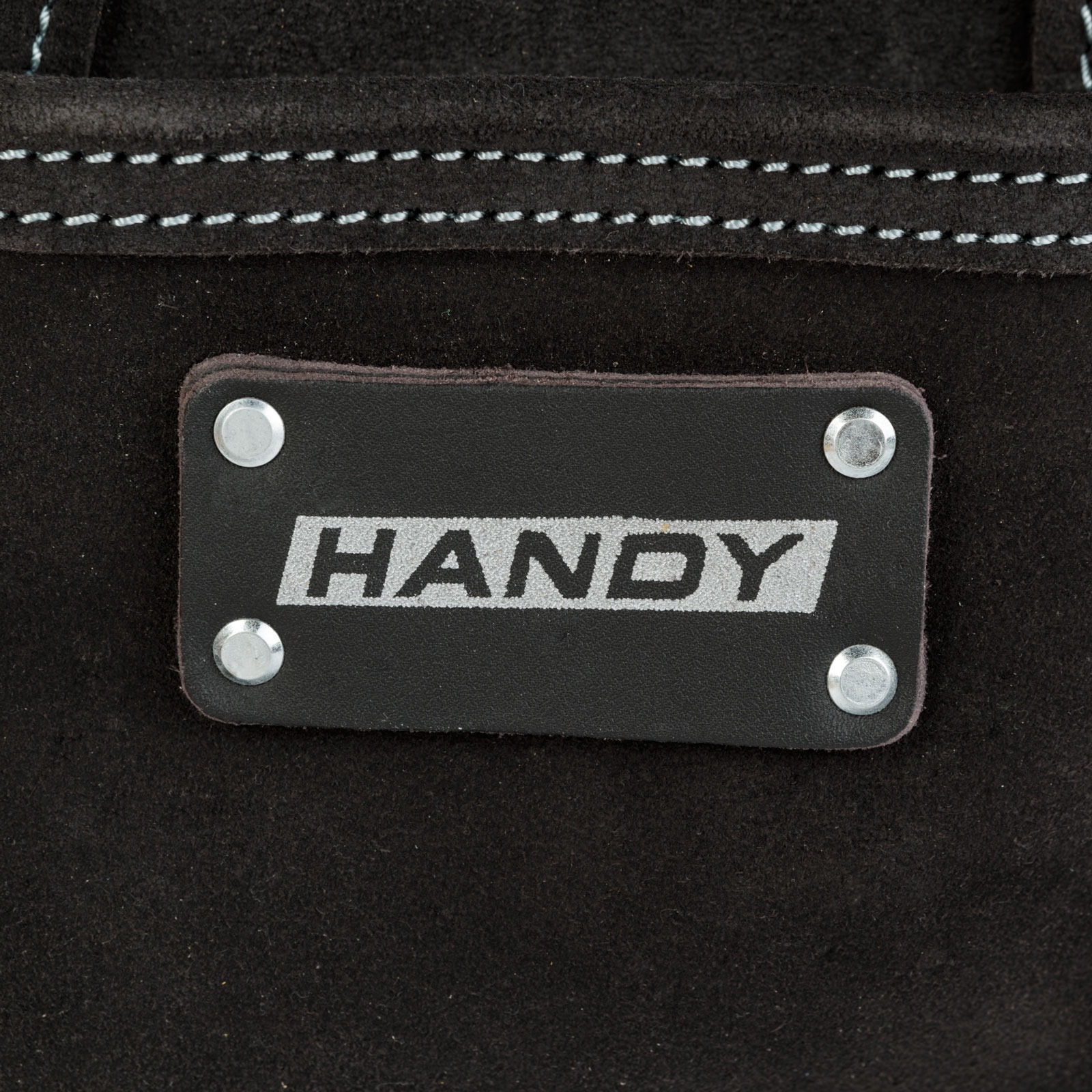 Afbeelding van Handy - Gereedschapsgordel met Hamerhouder voor aan een Riem - Klein - Zwart - 6 Vakken - Spijkerschort -