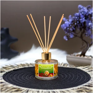 Afbeelding van Geurstokjes / Geurdiffuser - 100 ml stijlvolle geurverspreider in glazen fles - “Christmas Spice” - 100
