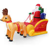 Afbeelding van Opblaasbare slee van de Kerstman - 230 cm - IP44 - 9 witte LED's - 100 - 240 V 1 Stuks [58067H] - a933