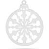 Afbeelding van Kerstdecoratie - bolvormig ornament - 36,5 x 44 cm - wit / goud 1 Stuks [58624C] - aa31 80eb 4688 a115