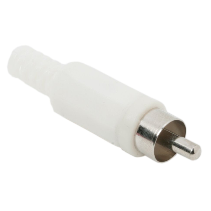 Afbeelding van 10x RCA Stekker Mannelijk – Tulp Plug met Trekontlasting – Audio & Video Connector met Kunststof
