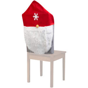 Afbeelding van Kerst Stoelhoezen decoratieset - Scandinavische elf - 50 x 60 cm - rood / grijs 1 Stuks [58735A] - ad1e a9dd