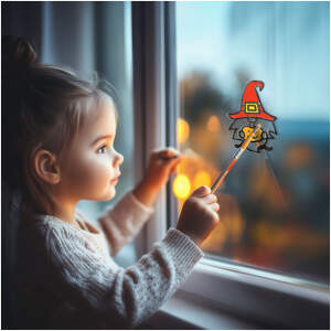 Afbeelding van Halloween raamdecoratie - 4 kleuren - met kwast 1 Stuks [56548A] - ad59 c6a5 42de b193 a90343c0af06 1