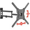 Afbeelding van Tv Muurbeugel Draaibaar En Kantelbaar 17–55 Inch Vesa 100x100 Tm 400x400 Monitor Wandbeugel Met Arm Zwart