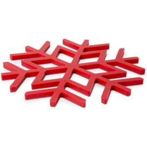 Afbeelding van Siliconen Pannen Onderzetter Kerst - sneeuwvlok - rood - 17 cm 1 Stuks [58767] - ae6c 0fe5 4224 a336