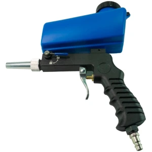 Afbeelding van Pneumatisch zandstraalpistool - 6,5 bar - 600 ml - 1/4" aansluiting - zandstraalapparaat -