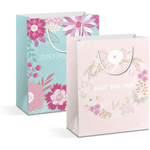 Afbeelding van Cadeautas - papier - 178 x 102 x 228 mm - 2 soorten / verpakking 12 Stuks [58292] - b1c0 82cb 4ad1 95c3