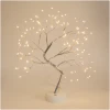 Afbeelding van LED Tafelboom Kerstdecoratie – Warm Wit MicroLED Licht – Met Touchknop – Batterijgevoed Met 3 X AA –