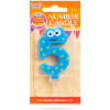 Afbeelding van Verjaardagskaars Cijfer 5 - verjaardagscijfer, decoratiekaars, feestkaars, getalkaars, cake-kaars, decoratie,