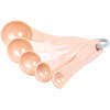 Afbeelding van Bewello - Maatlepels Set 5-delig – 1,25 t/m 15 ml – BPA-vrij Kunststof – Stapelbaar – Perzikkleur - 5